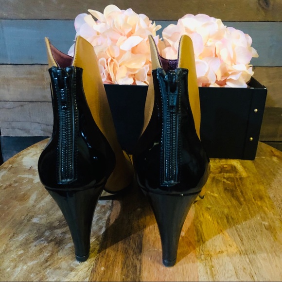 Beyond Skin Colleen Camel & Black Vegan Ankle Boot - Picture 5 of 12